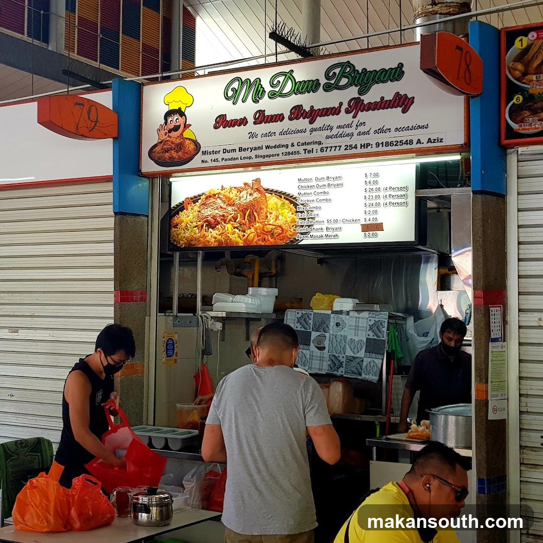 Food Stall Interior with Staff and Customers