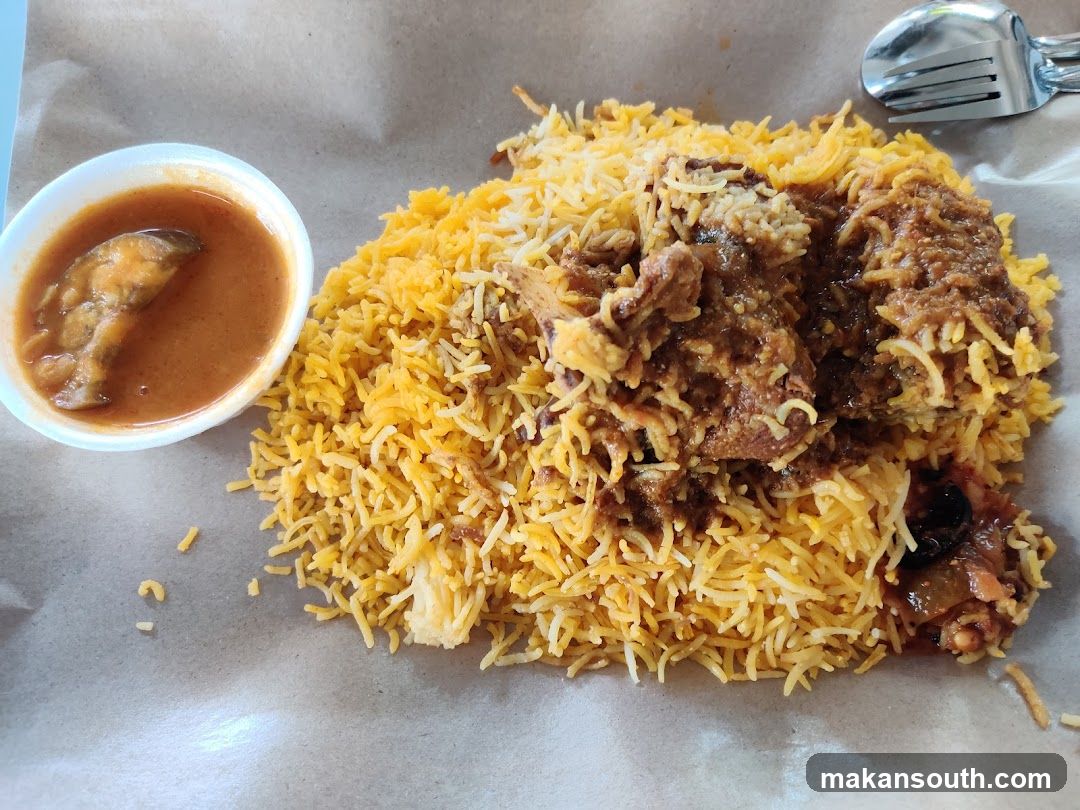 Chicken Biryani with Curry