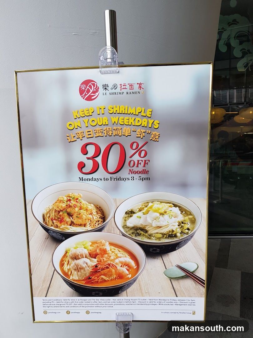 Le Shrimp Ramen Promotion Poster