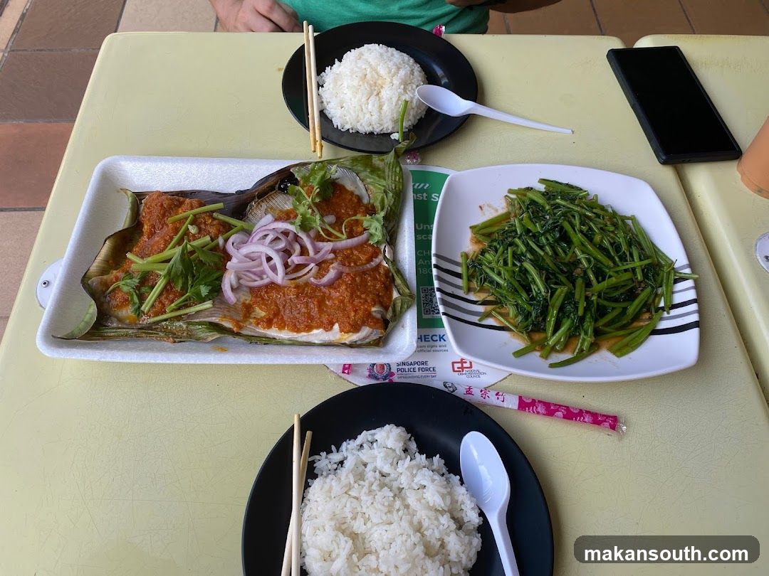 Food Table with Dishes