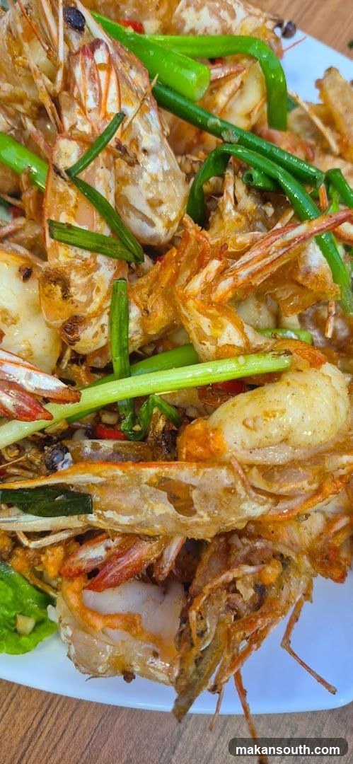 Fried Shrimp with Green Onions