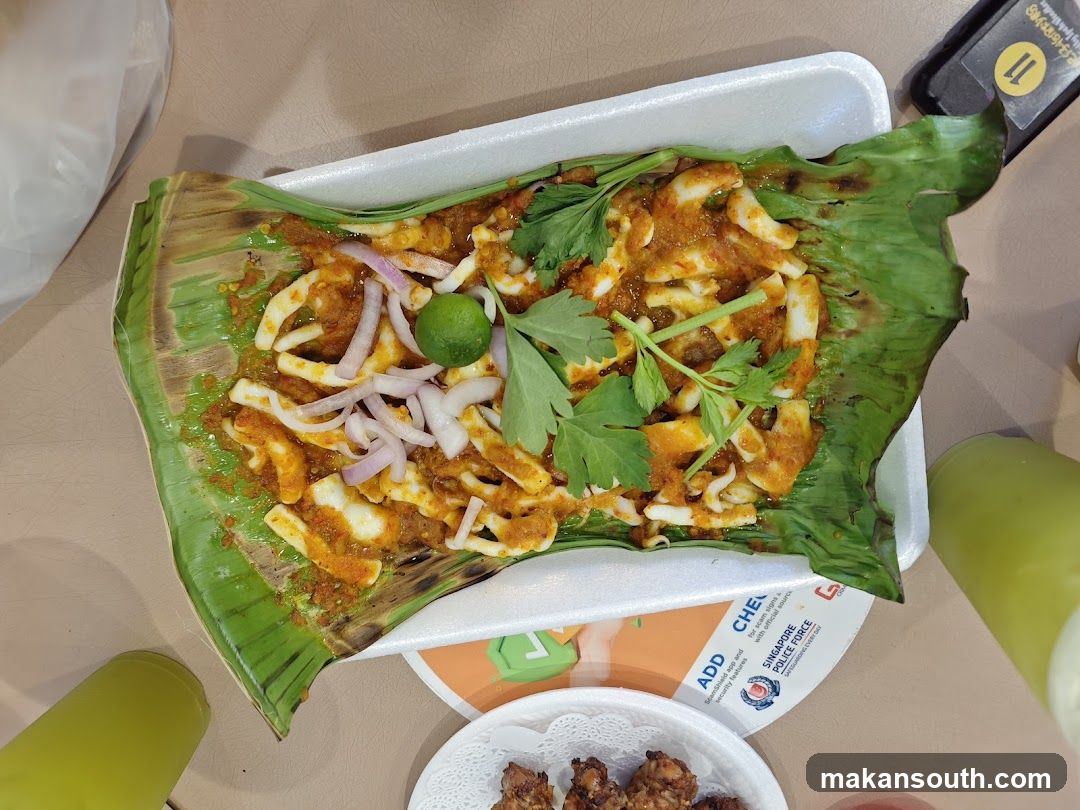 Curry Fish Dish on Banana Leaf
