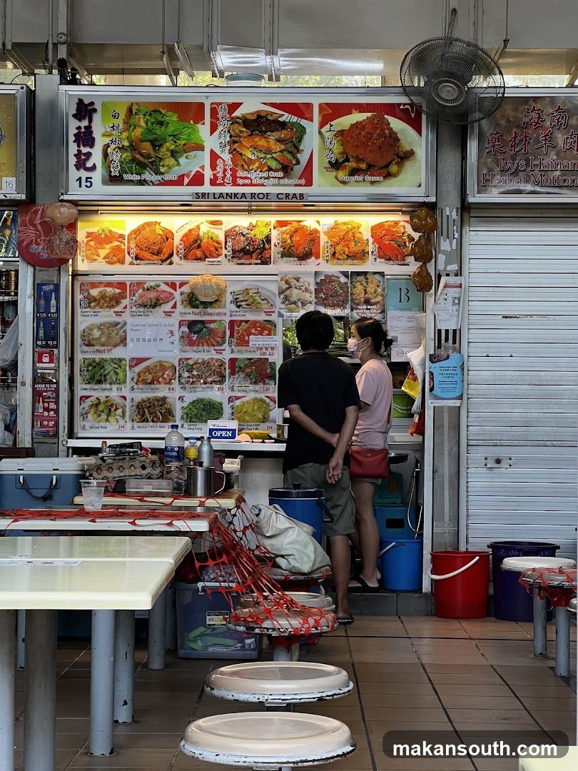 Food Stall Interior with Menu Board