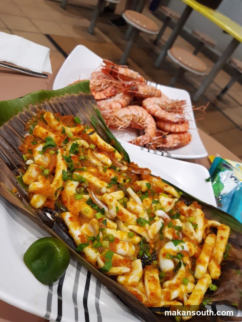Seafood Dish with Shrimp and Squid