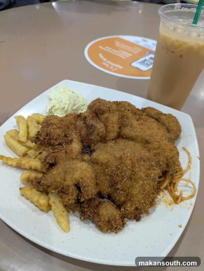 Fried Chicken Meal with Fries and Drink