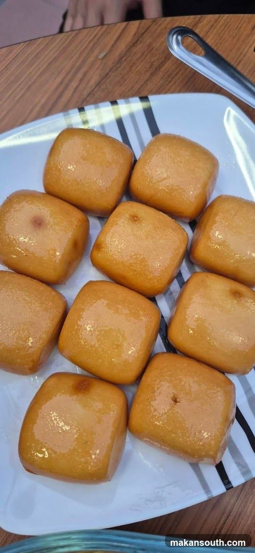 Glazed Square Pastries on a Plate