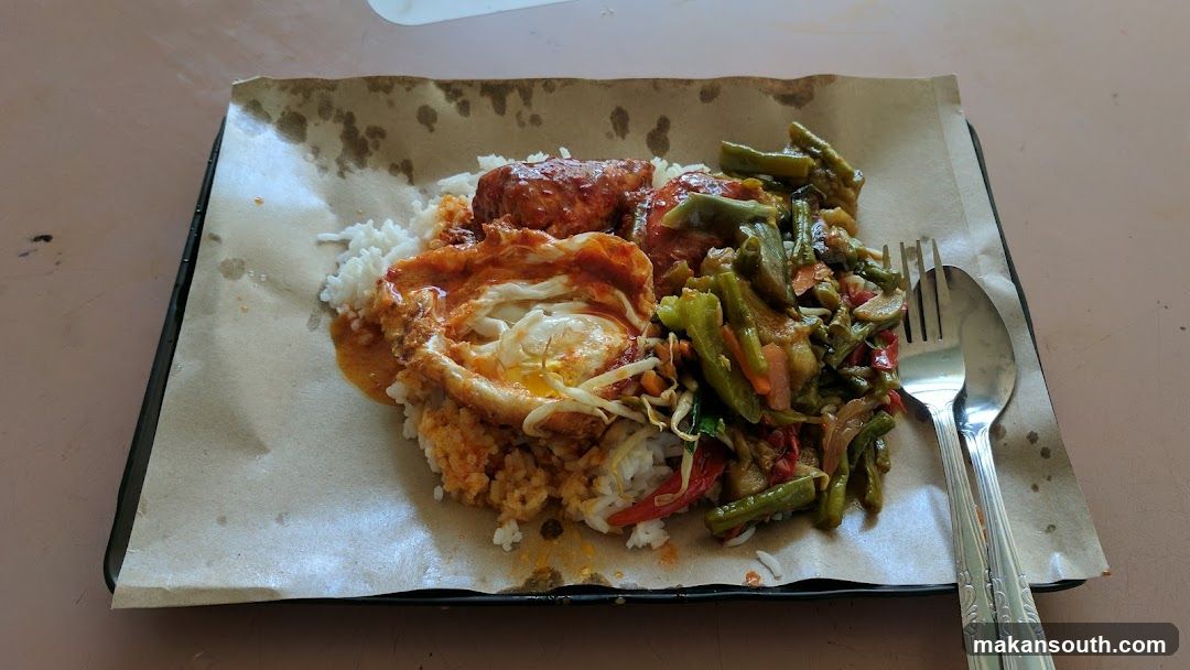 Rice Plate with Fried Egg and Stir-fried Vegetables