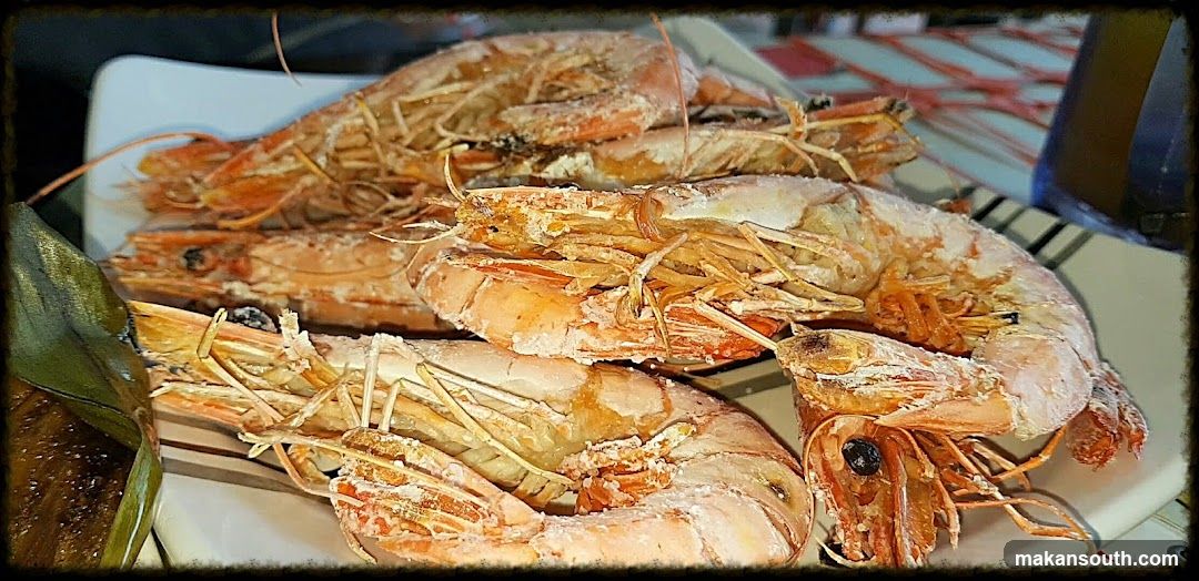 Grilled Prawns on a Plate