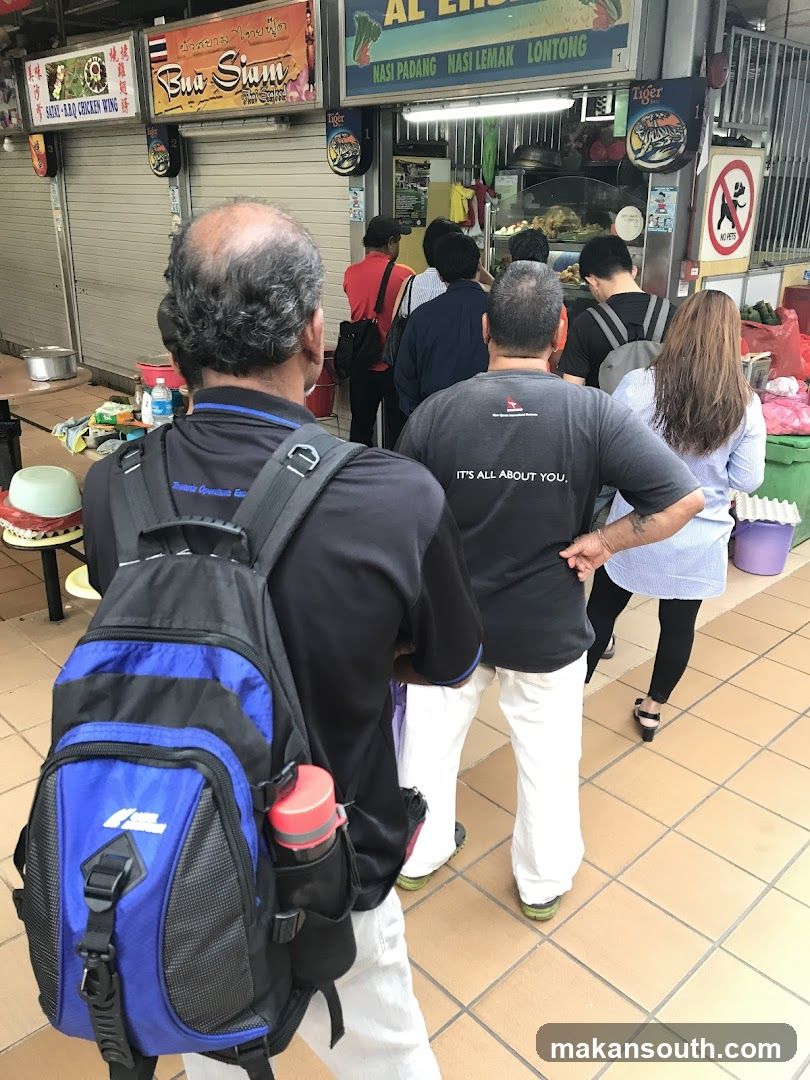Crowd at food stall