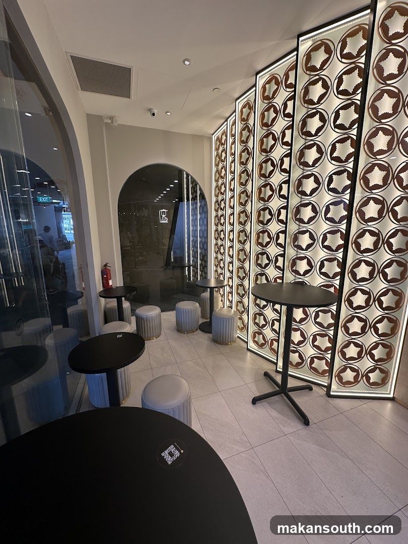 Interior of a modern cafe or lounge