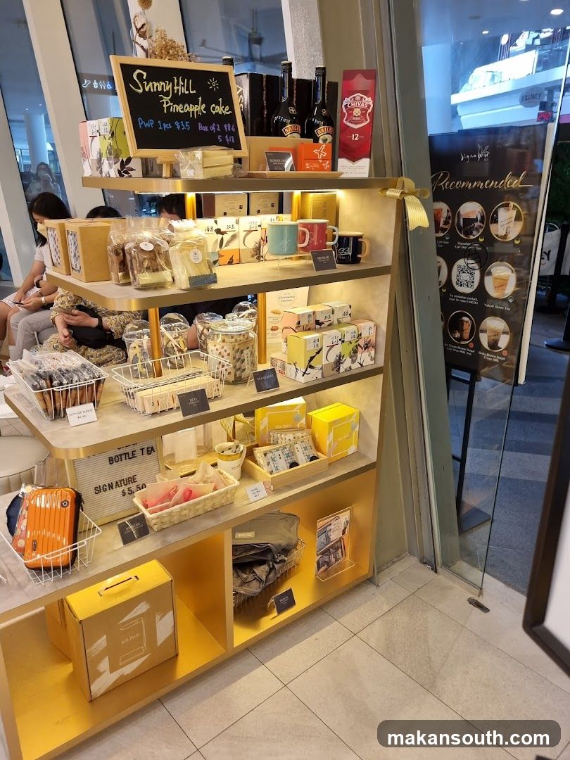 Sunny Hill Pineapple Cake Shop Interior Display