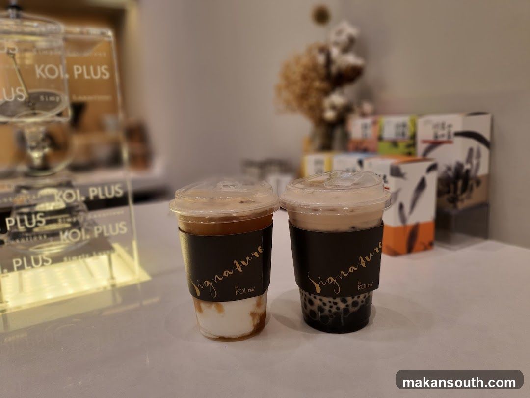 Koi Plus Signature Drinks Display