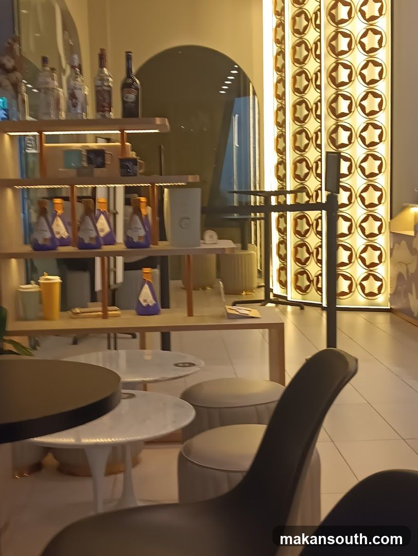 Interior of a modern bar or lounge