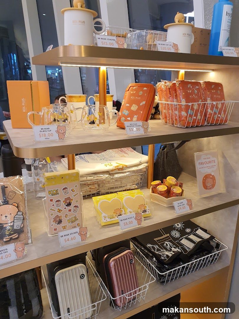Koi Plus Merchandise Display