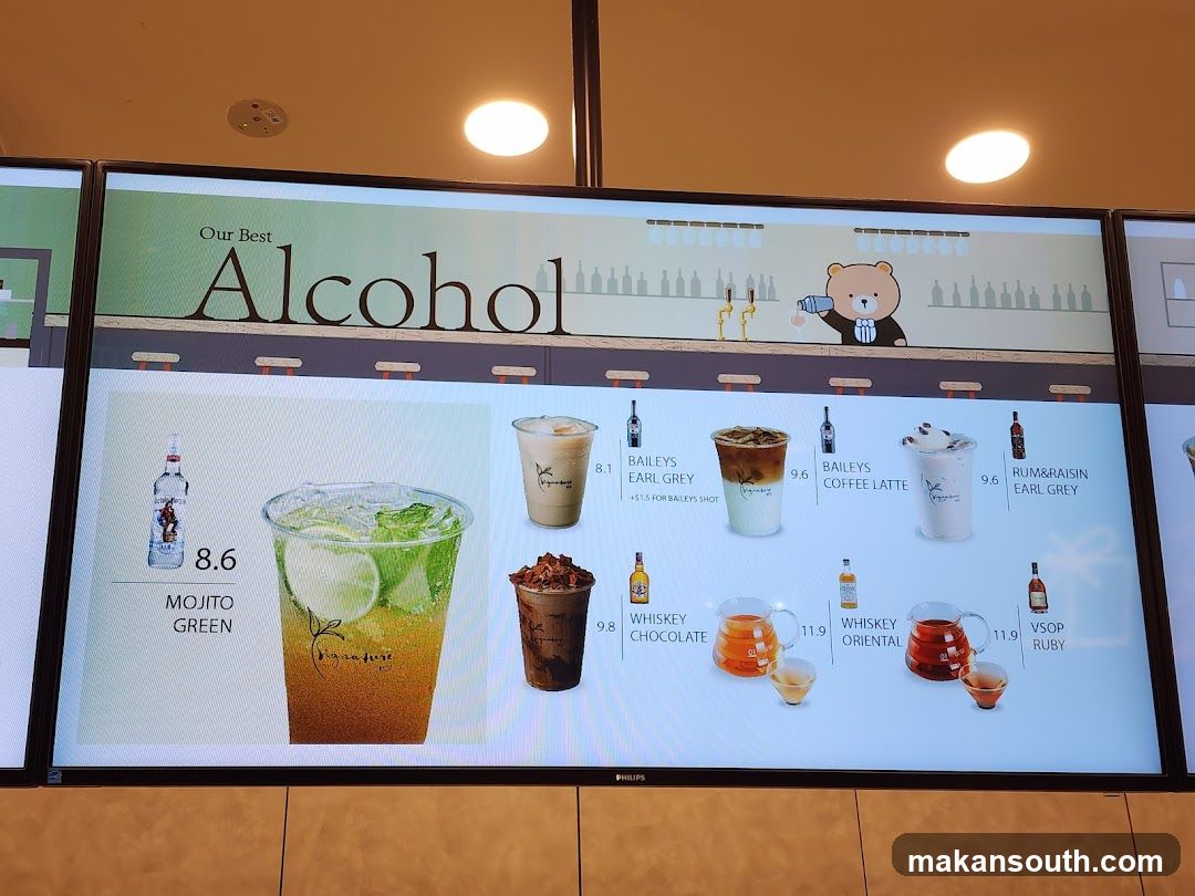 Alcohol Menu Board