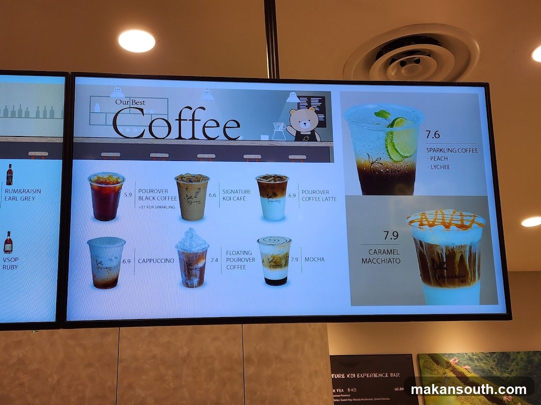 Coffee Menu Display