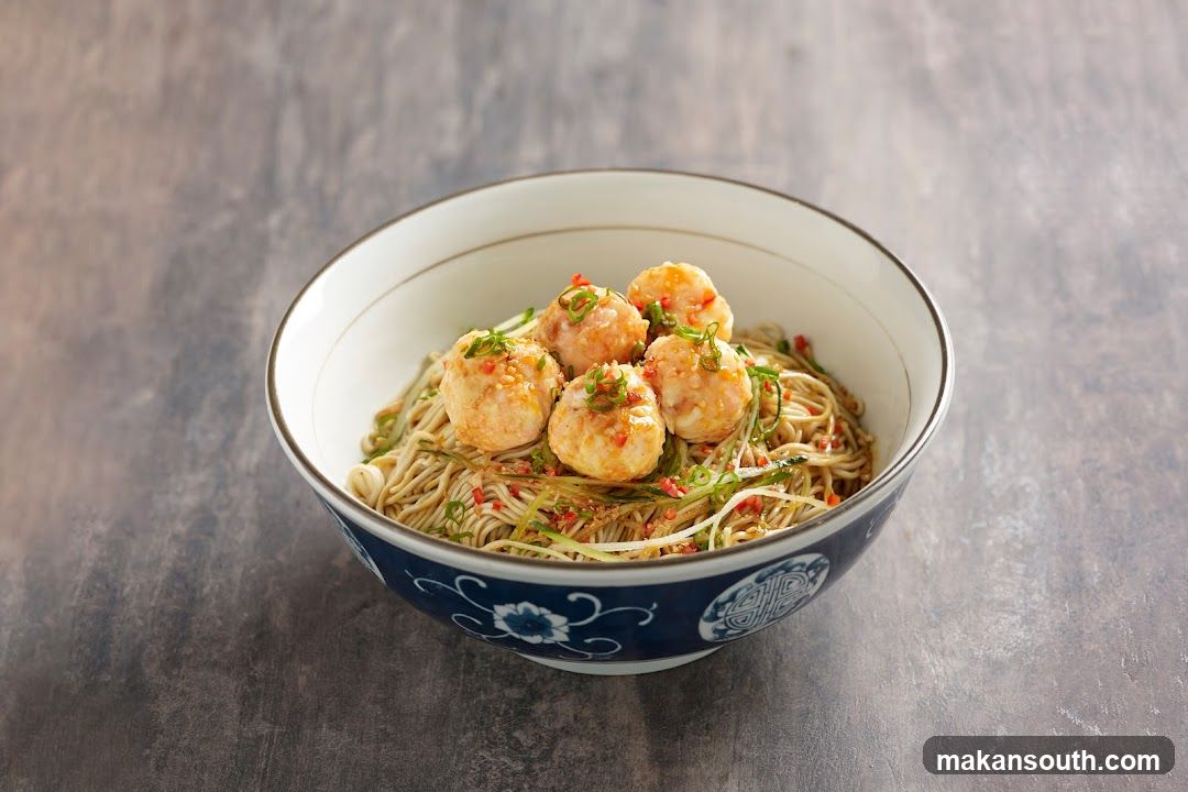 Shrimp Noodle Bowl with Toppings