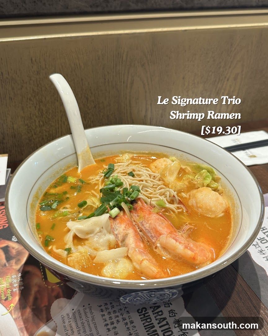 Le Signature Trio Shrimp Ramen