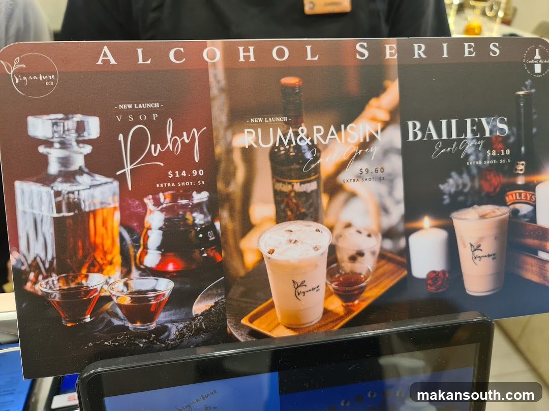 Alcohol Series Menu Board