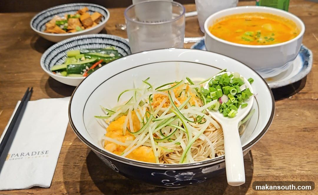 Noodle Bowl with Side Dishes