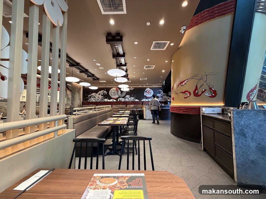 Restaurant Interior with Decorative Wall Art