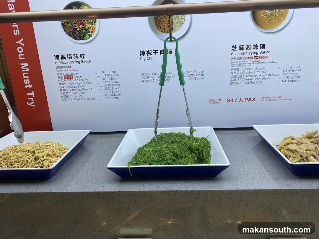 Sauce Bar Display