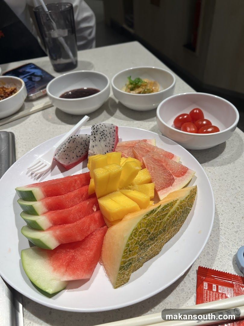 Fruit Platter at Dining Table