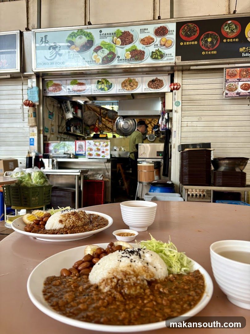 Rice Bowl at Food Stall