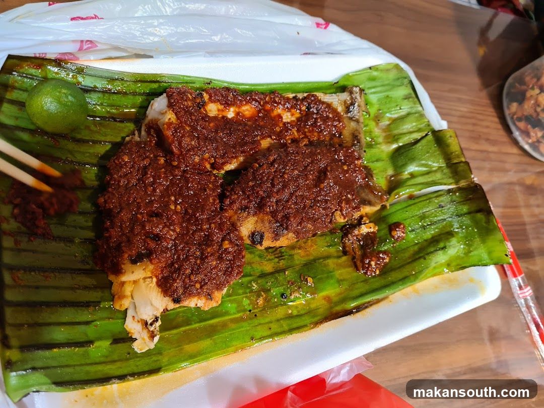 Spiced Fish on Banana Leaf