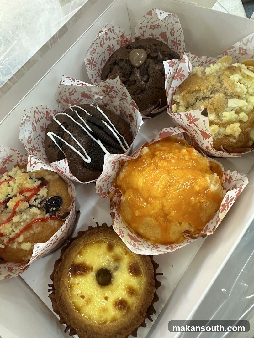 Muffins and Desserts in Box
