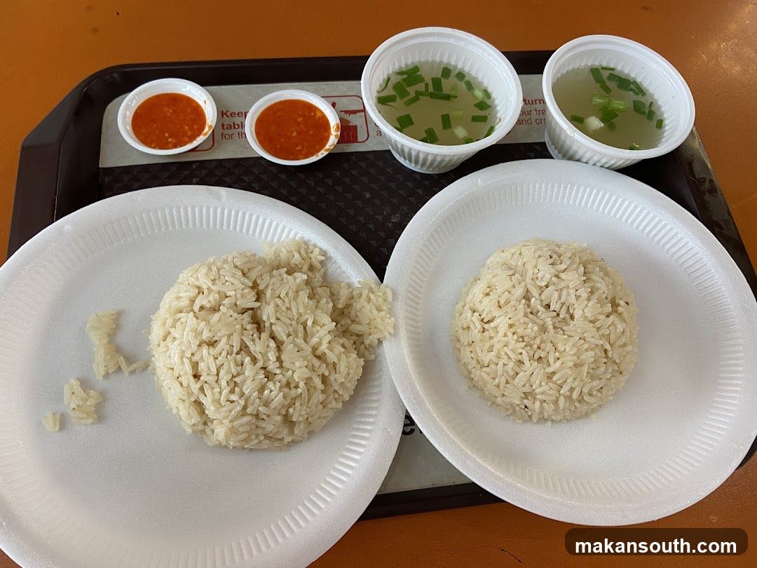 Rice and Soup Meal Tray