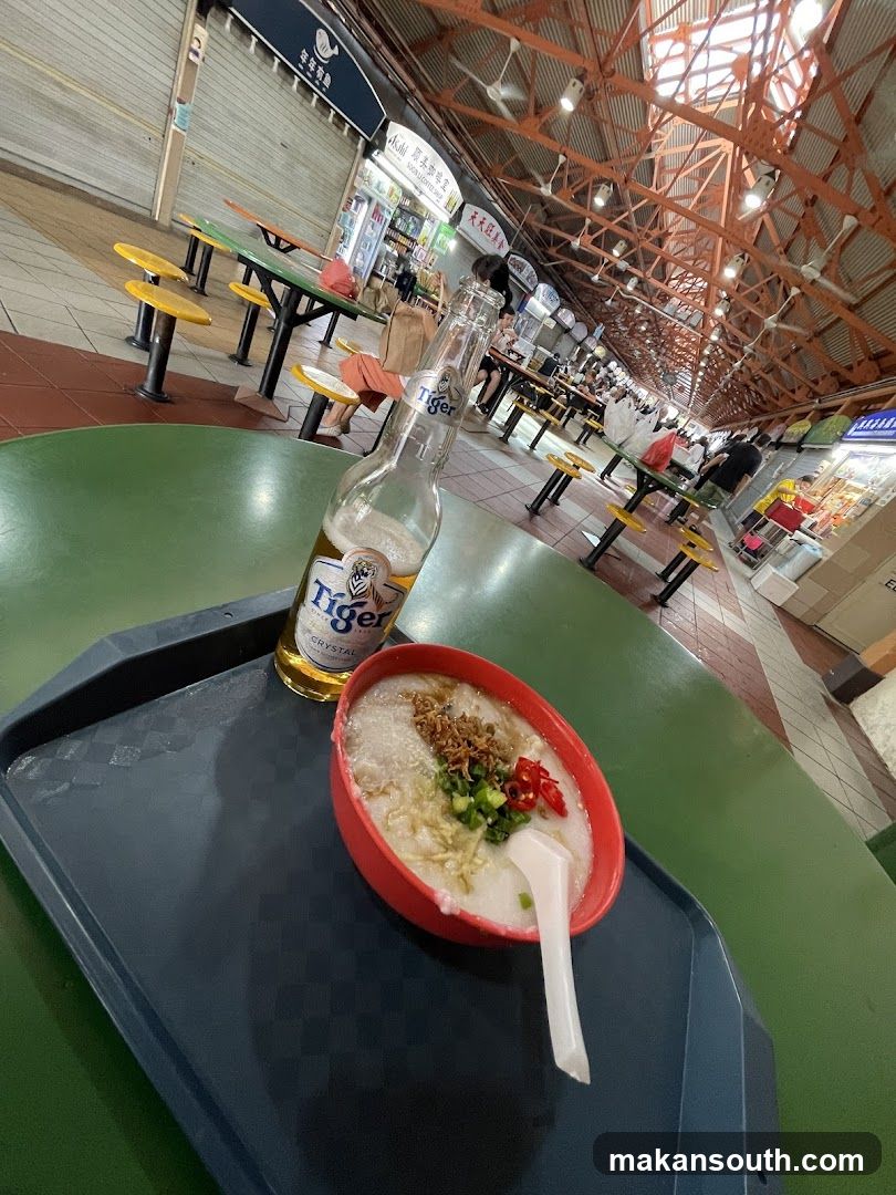 Food and drink at a food court