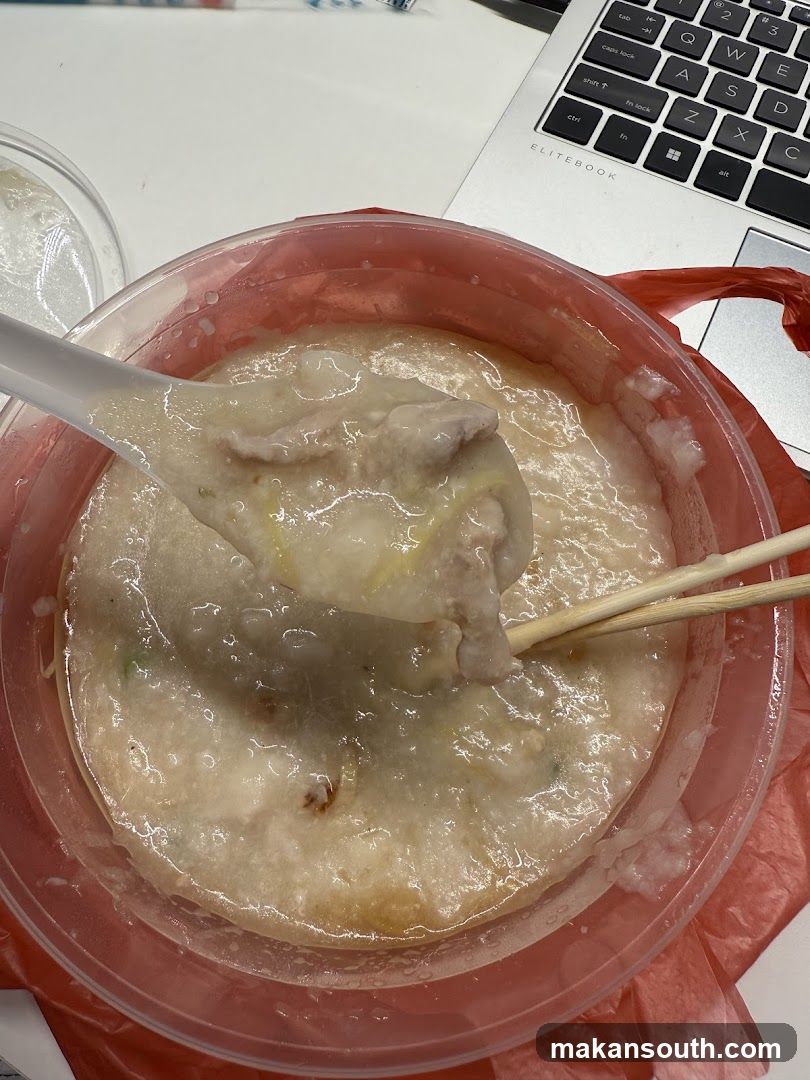 Congee with Meat and Onions