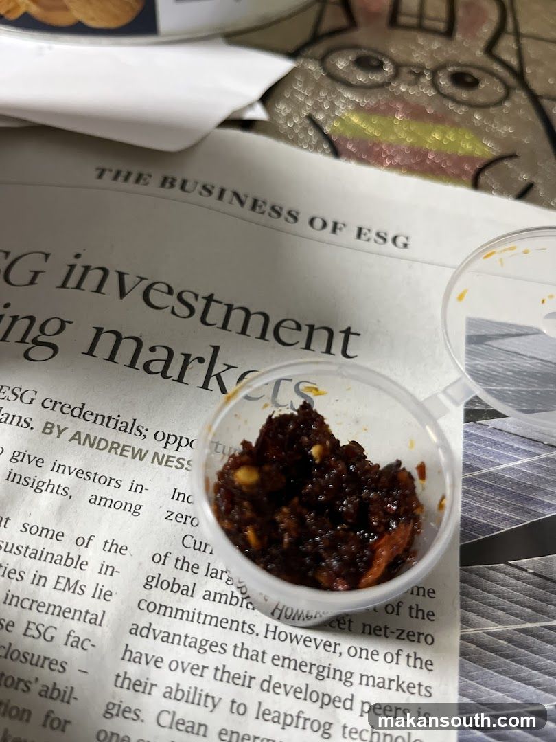 Newspaper Article with Food Sample