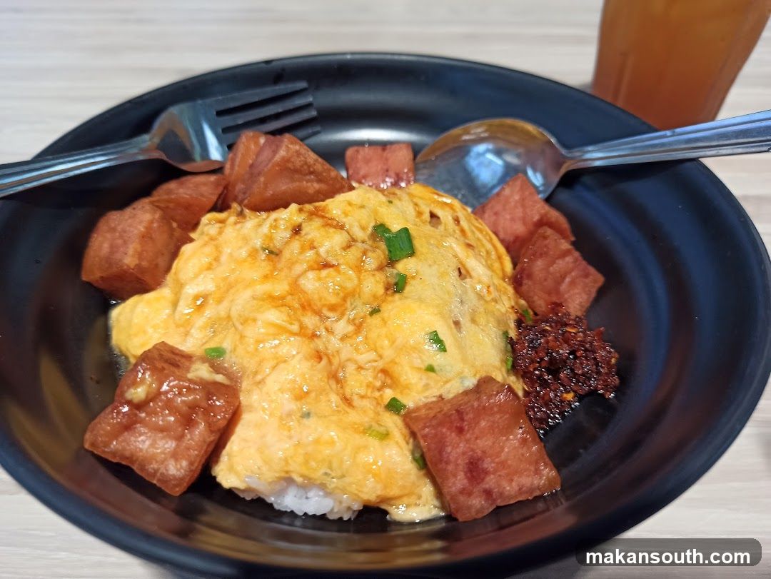 Omelet Rice with Spam