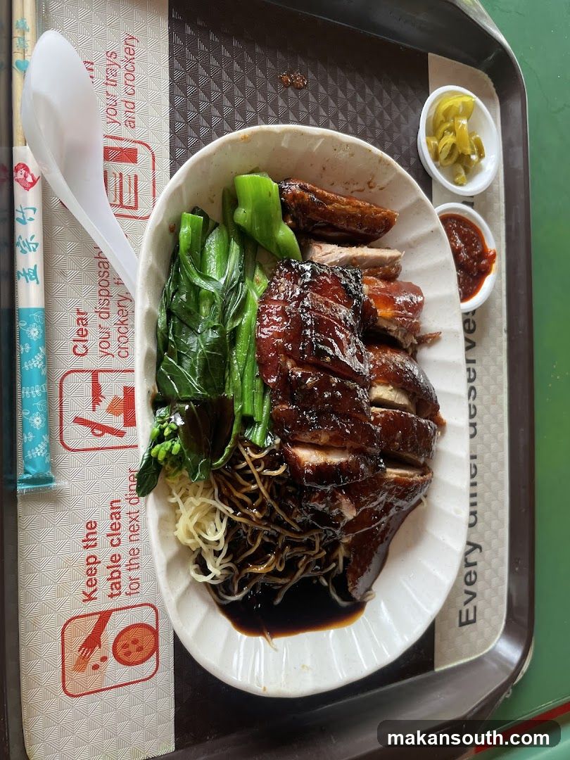 Roast Duck Noodle Dish
