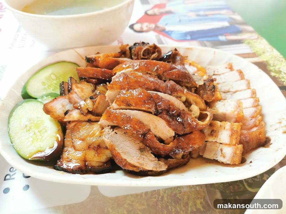 Sliced Roasted Meat Platter with Cucumber