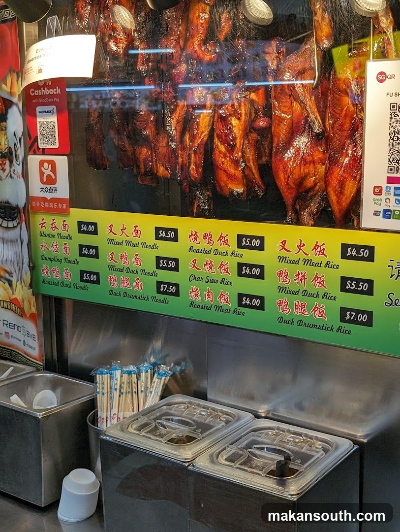 Roasted Duck Stall Display