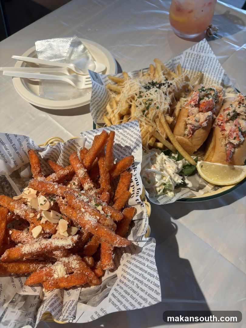 Lobster Roll and Fries Meal