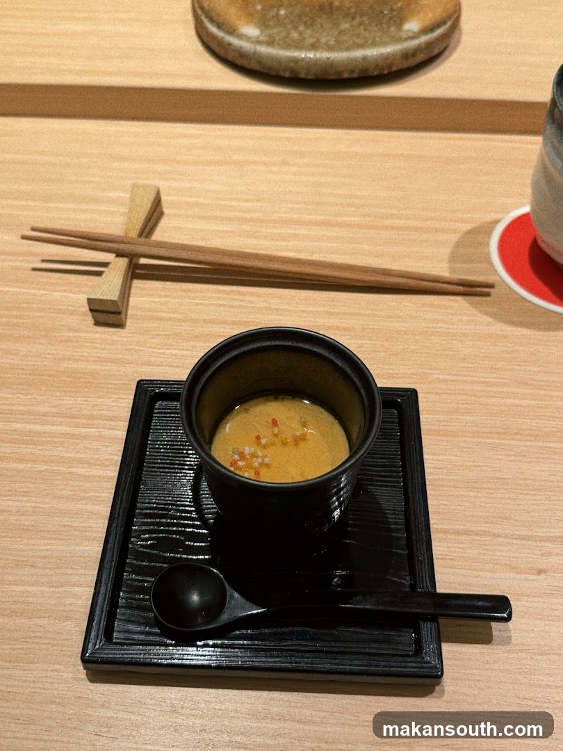 Japanese Soup Bowl with Chopsticks