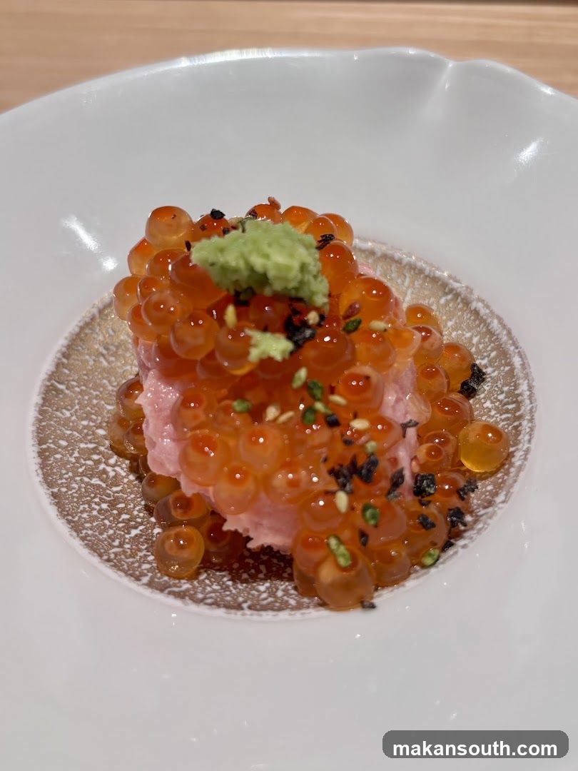Sashimi with Caviar and Wasabi