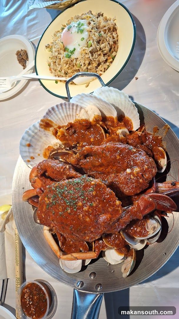 Seafood Dish with Fried Rice