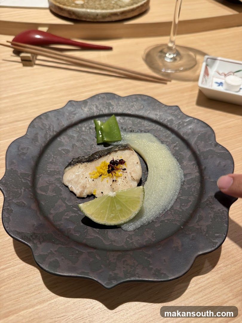 Sashimi with Lime and Sauce
