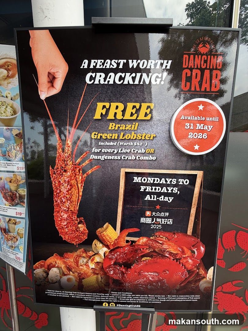 Dancing Crab Free Lobster Promo