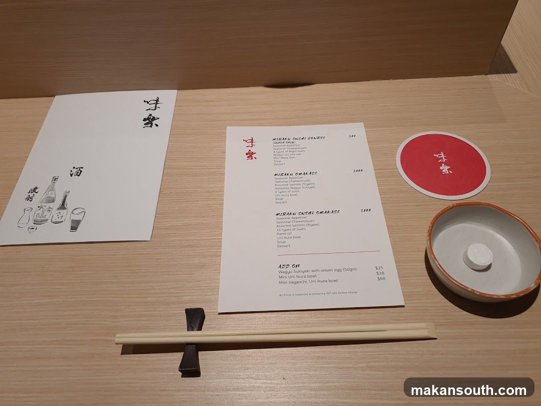 Japanese Restaurant Table Setting