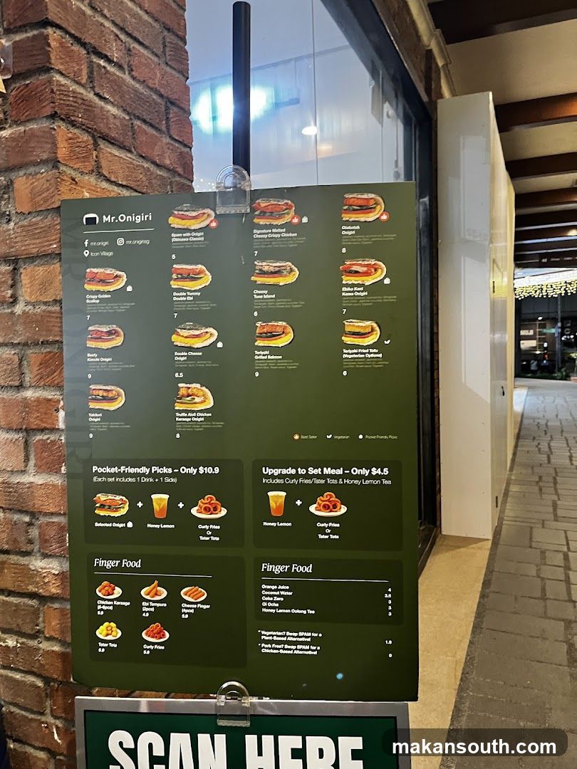 Mr.Onlqiri Menu Board
