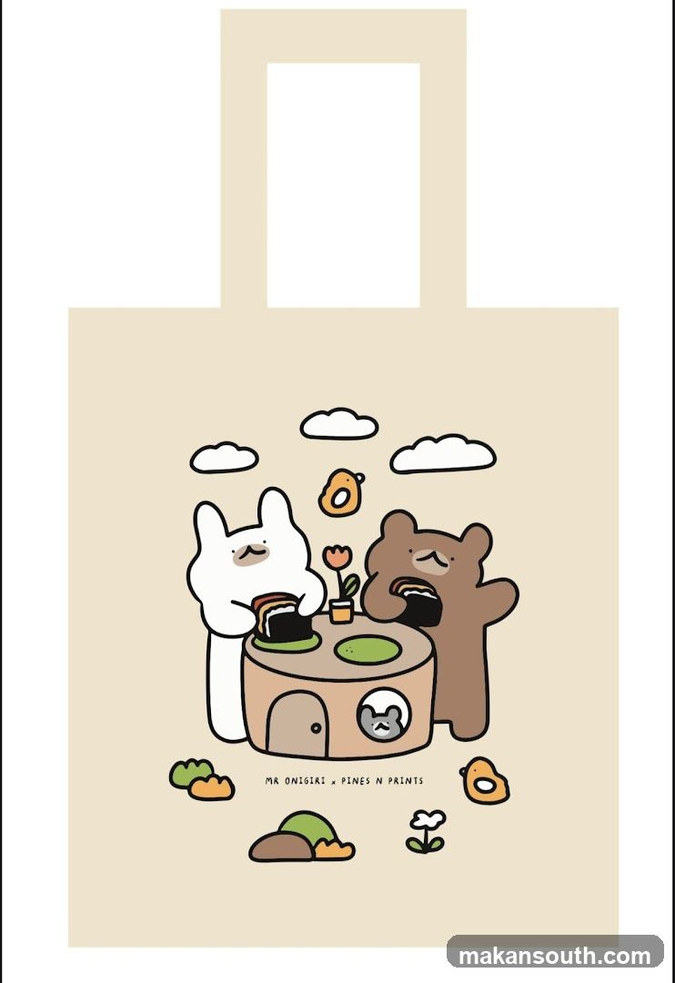 Tote Bag Design with Cartoon Animals