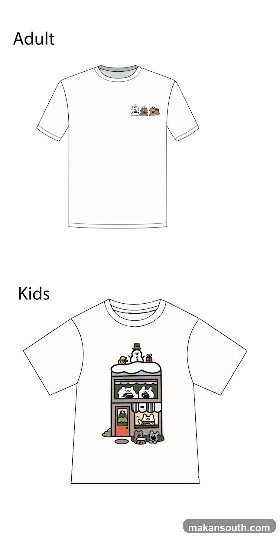 T-Shirt Design with Shop Illustration