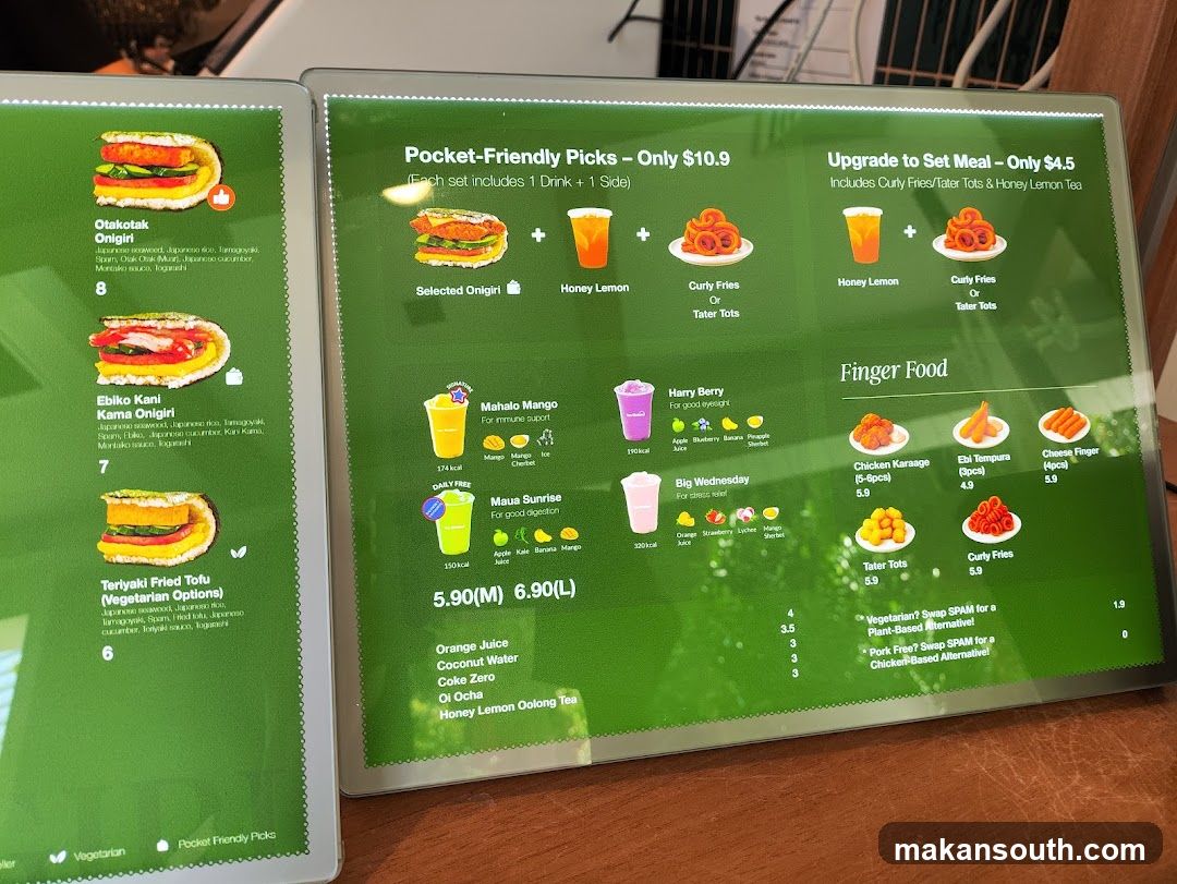 Pocket-Friendly Picks & Set Meal Menu