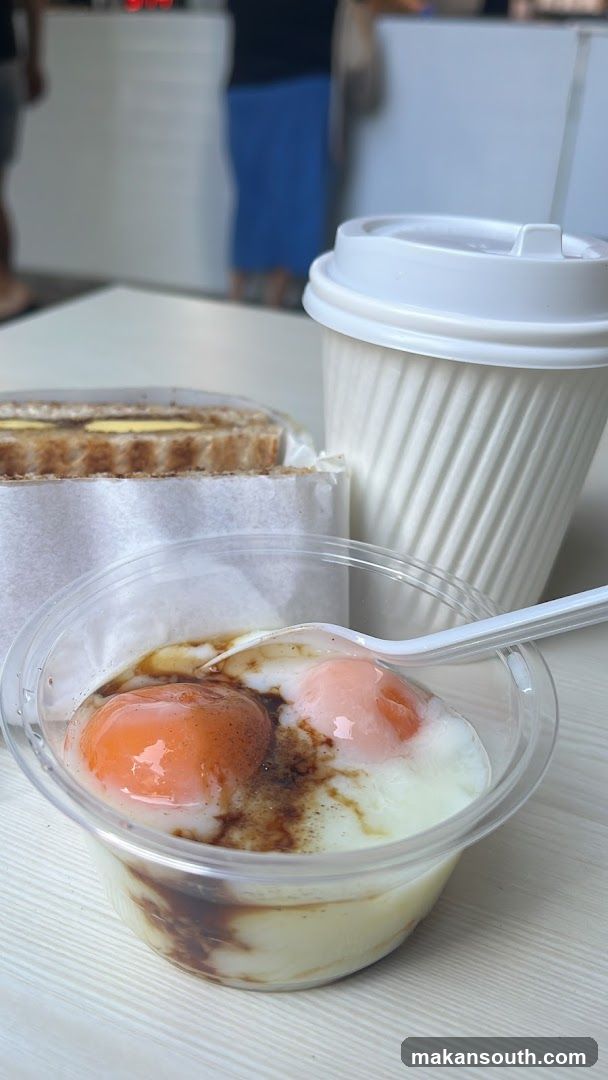 Breakfast Meal with Eggs and Coffee